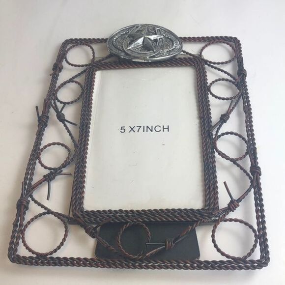 Western Picture Frame Belt Buckle Barbed W… - Picture 1 of 3